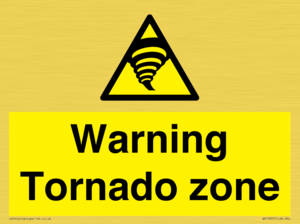Warning Tornado zone